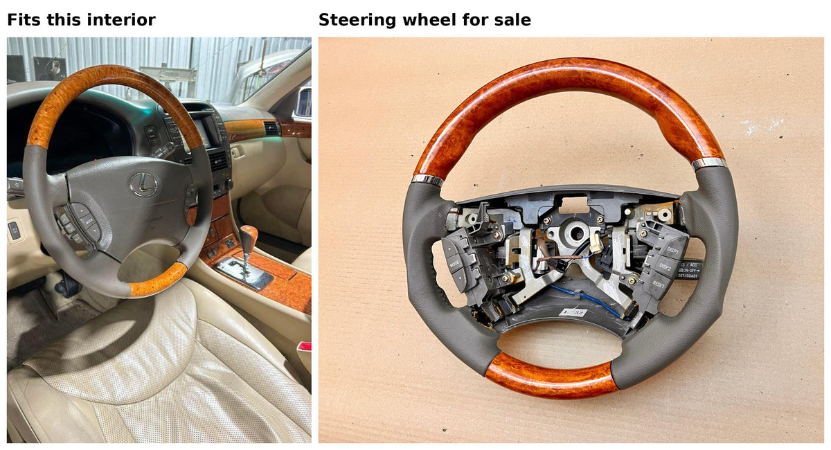 Ls430 (01-06) Silk Blaze Pistol Grip Steering Wheel